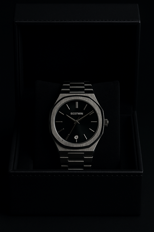 Bestwin Luxury Watch – Black Dial Edition | Modern Sophistication