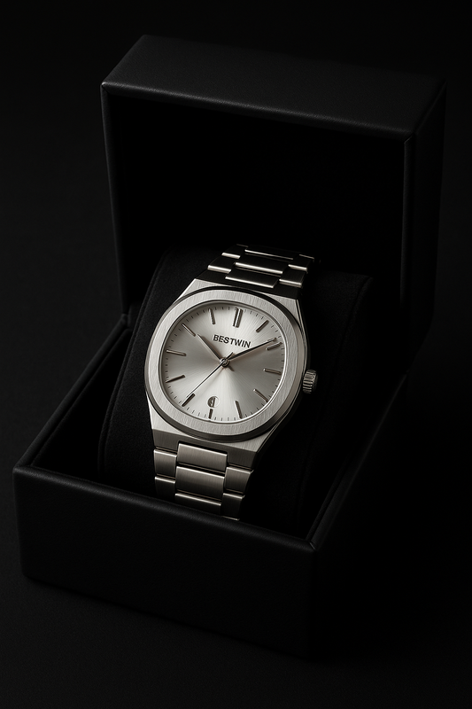 Bestwin Luxury Watch – Classic White Dial | Timeless Elegance
