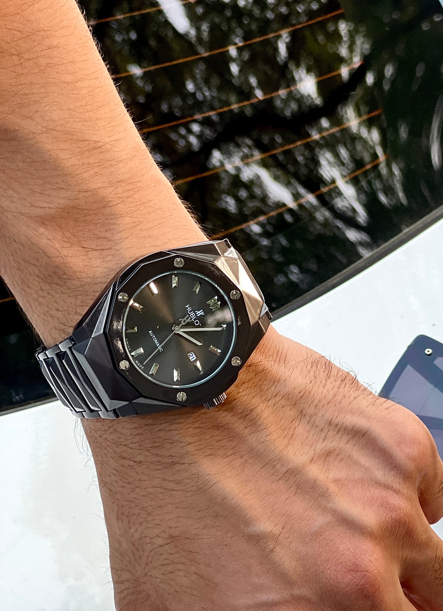 Hublot Cut Black Watch - Heavy Weight