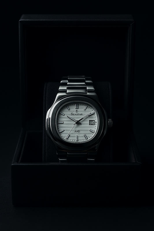SEASTAR Men’s Watch – White Dial | Full Water-Proof Professional Design