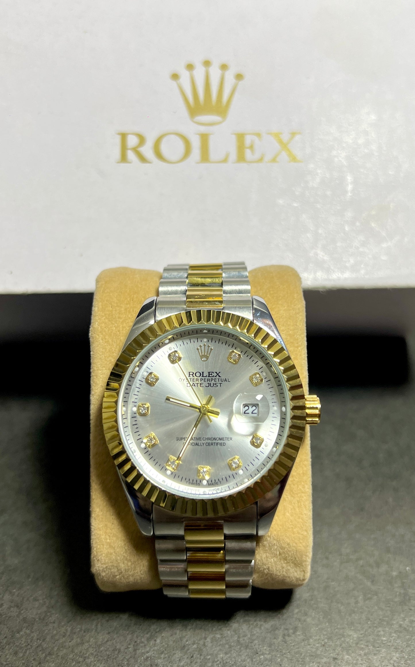 Rolex Golden & Silver Watch – Timeless Elegance, Crafted to Perfection
