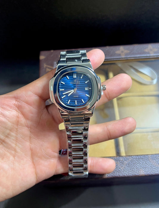 SEASTAR Men’s Watch – Light Blue Dial, Full Water-Proof Design