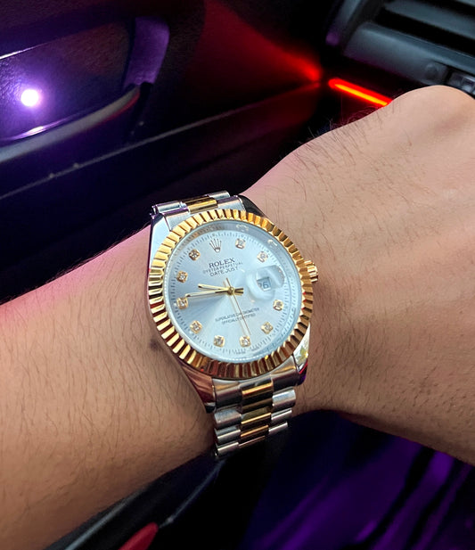 Rolex Golden & Silver Watch – Timeless Elegance, Crafted to Perfection