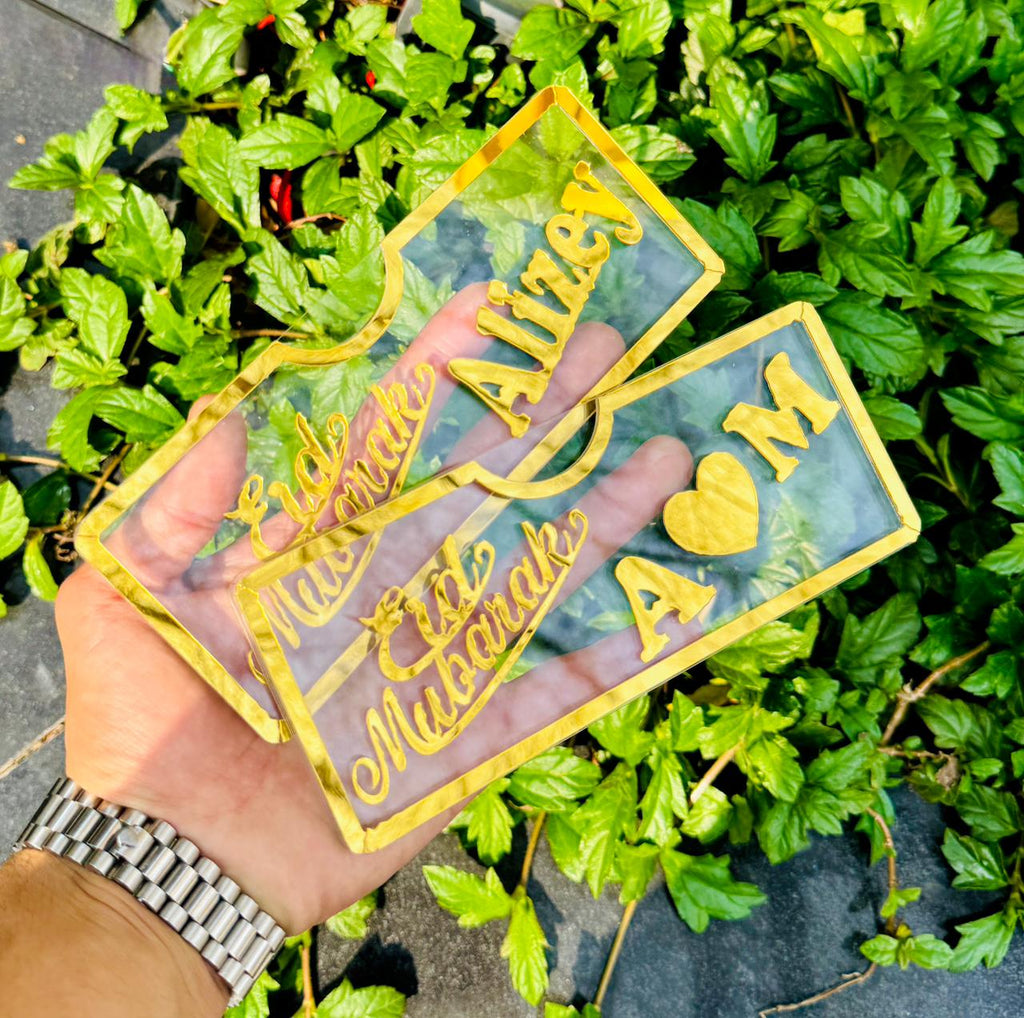 Acrylic Eid Mubarak Envelope - Customize your Own