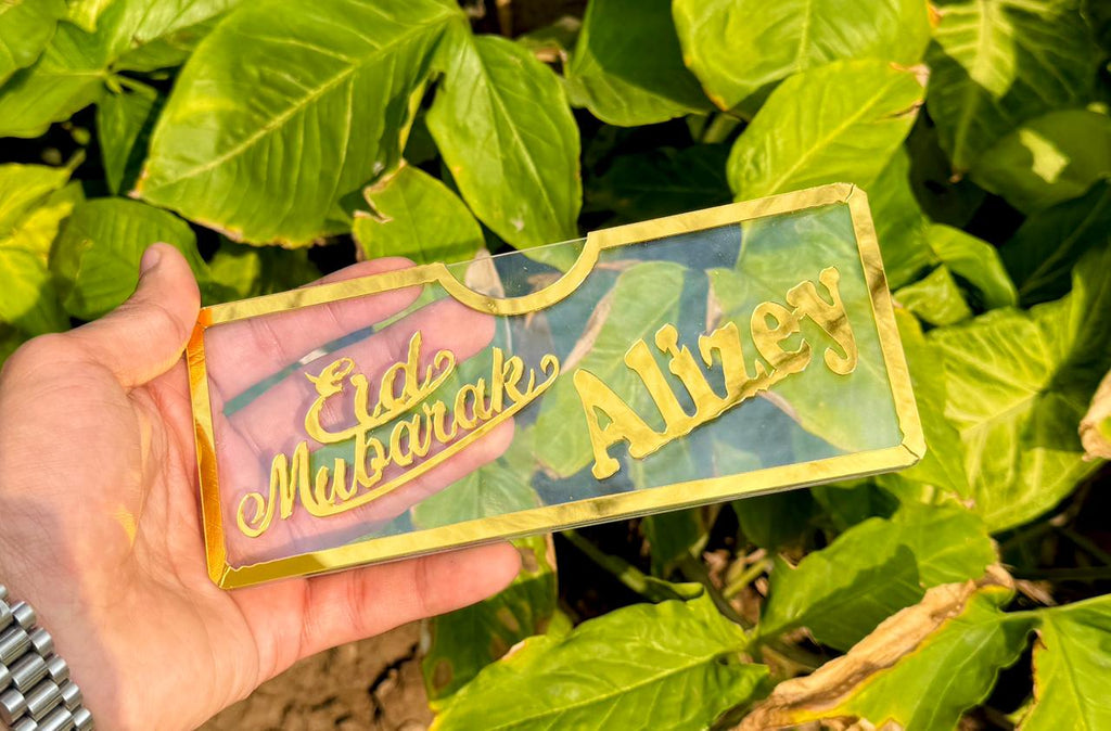 Acrylic Eid Mubarak Envelope - Customize your Own