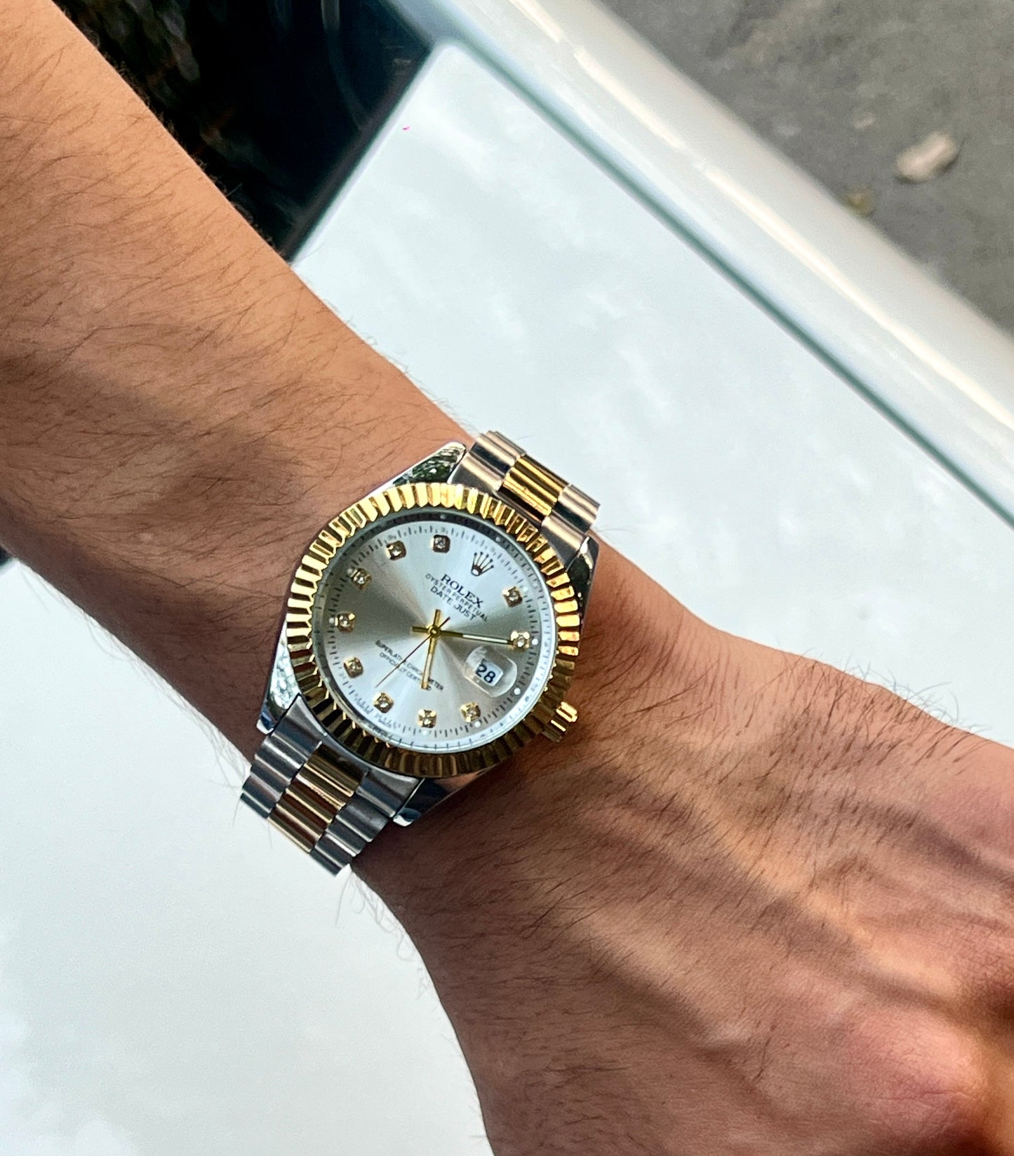 Rolex Golden & Silver Watch – Timeless Elegance, Crafted to Perfection
